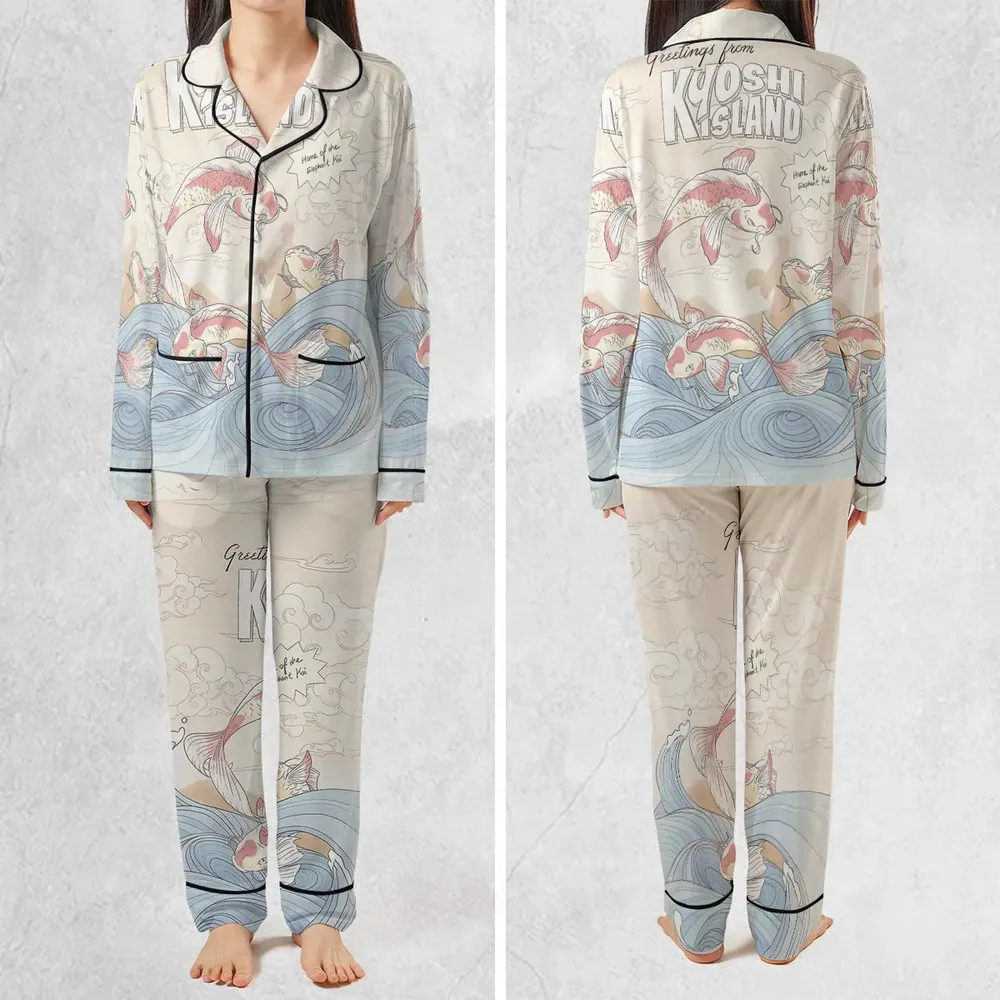 Kyoshi Island Avatar The Last Airbender Pajamas Set - 2