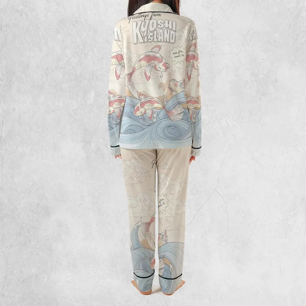 Kyoshi Island Avatar The Last Airbender Pajamas Set - 4