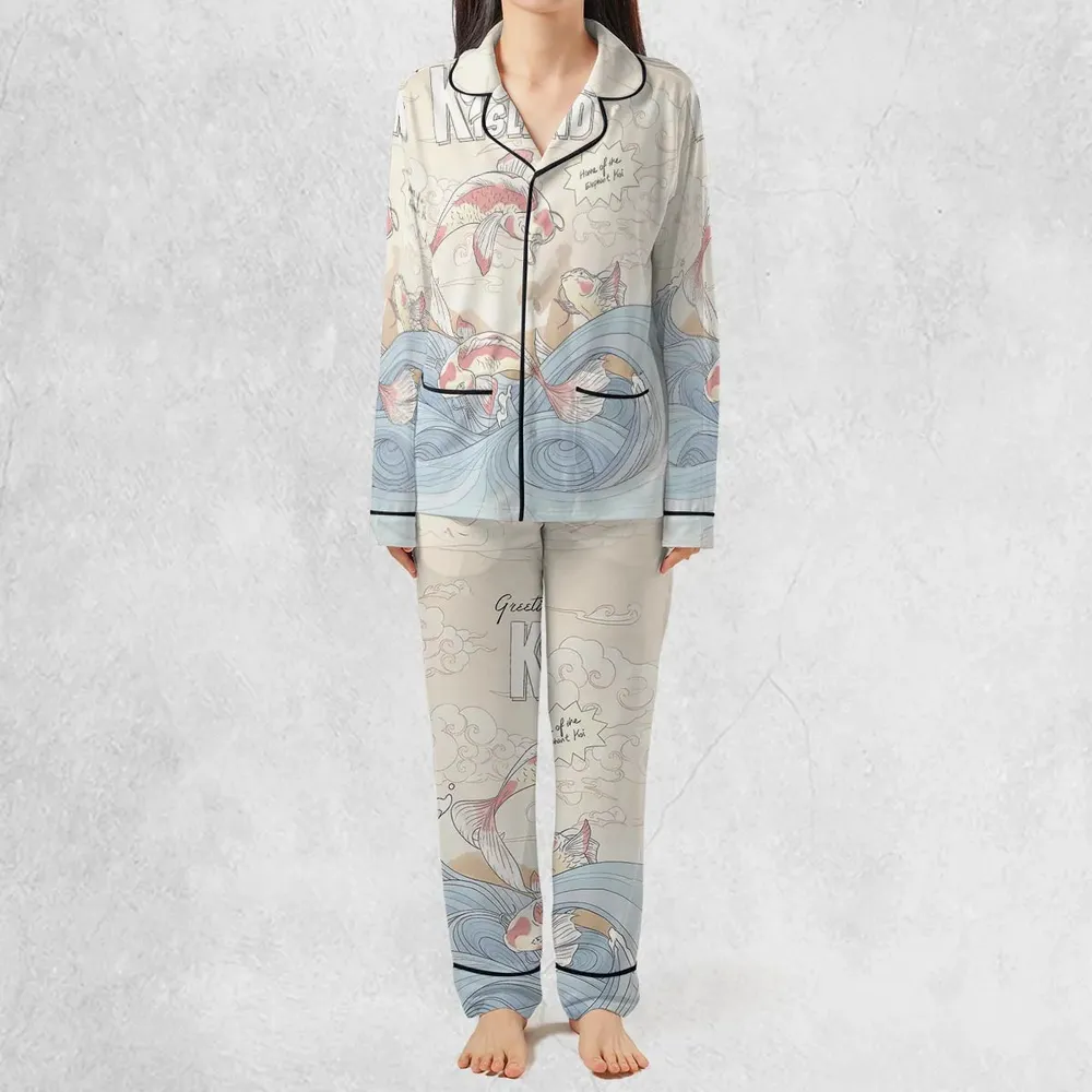 Kyoshi Island Avatar The Last Airbender Pajamas Set - 3