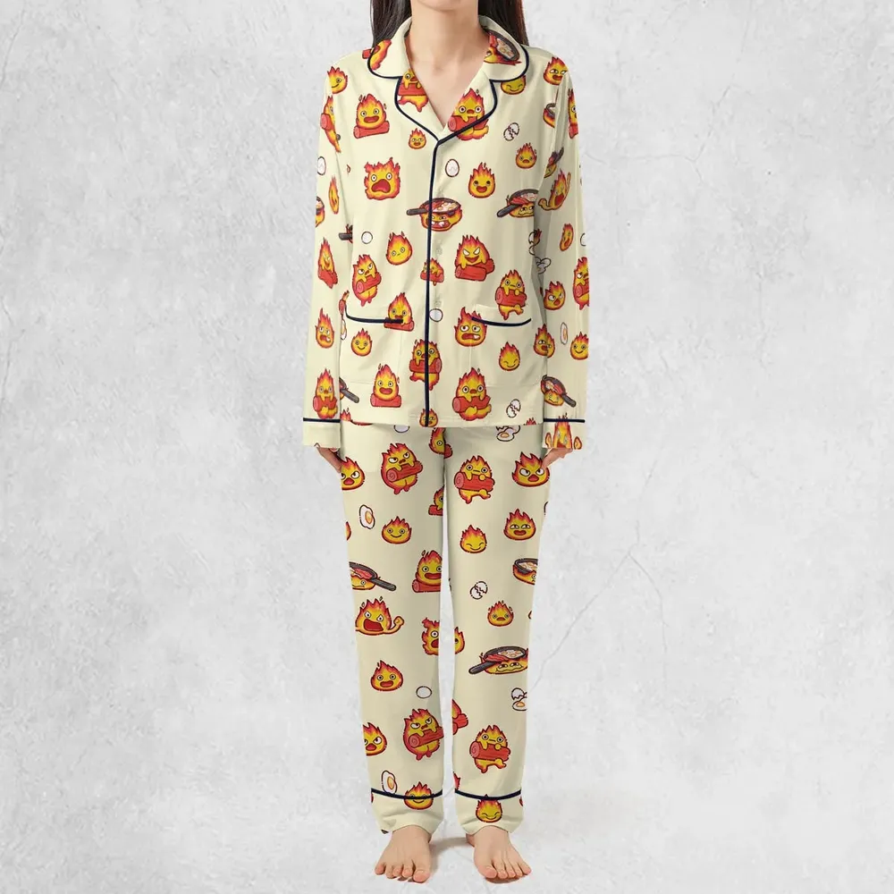 Calcifer Howl’s Moving Castle Pajamas Set - 3
