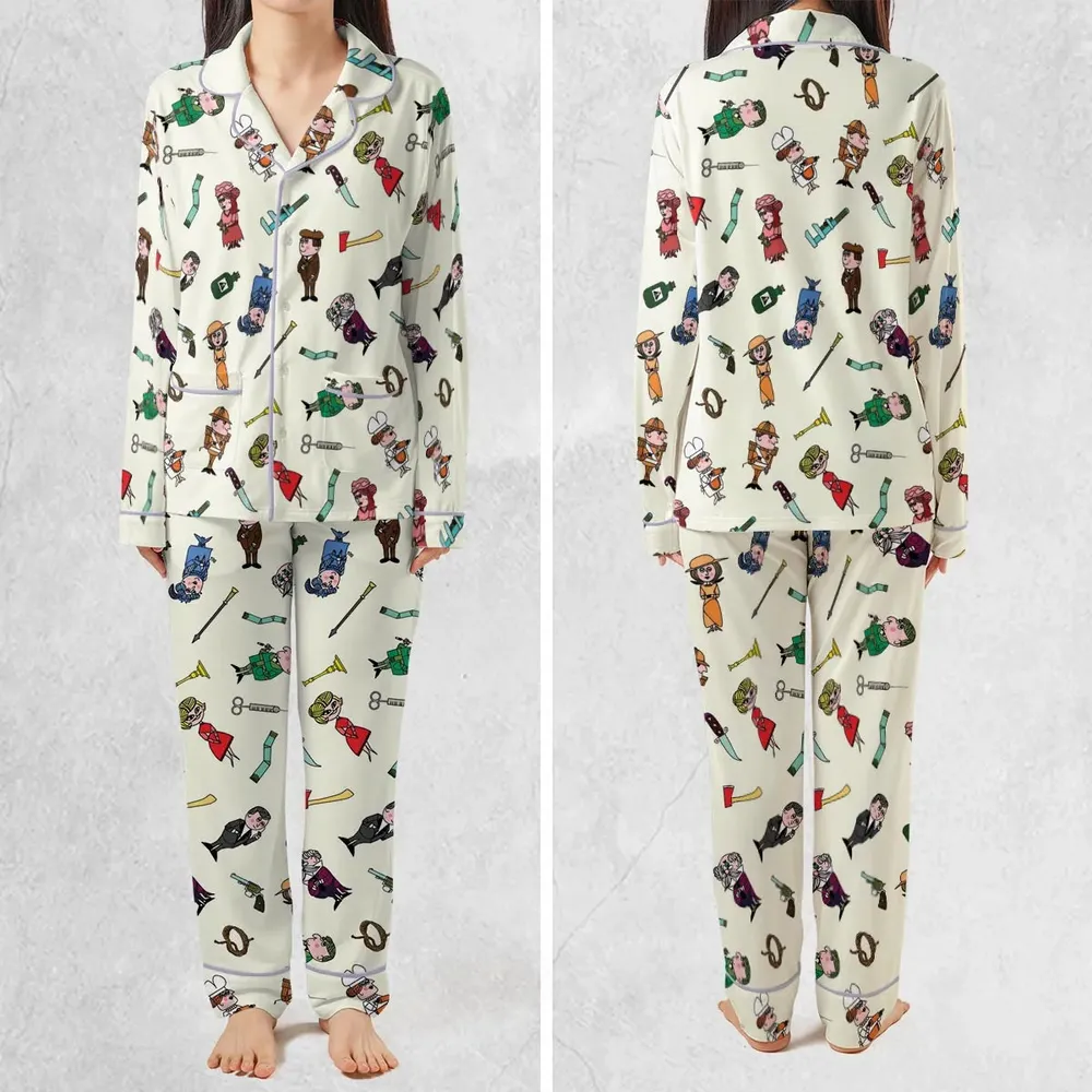 Clue Board Game Characters Pajamas Set - 2