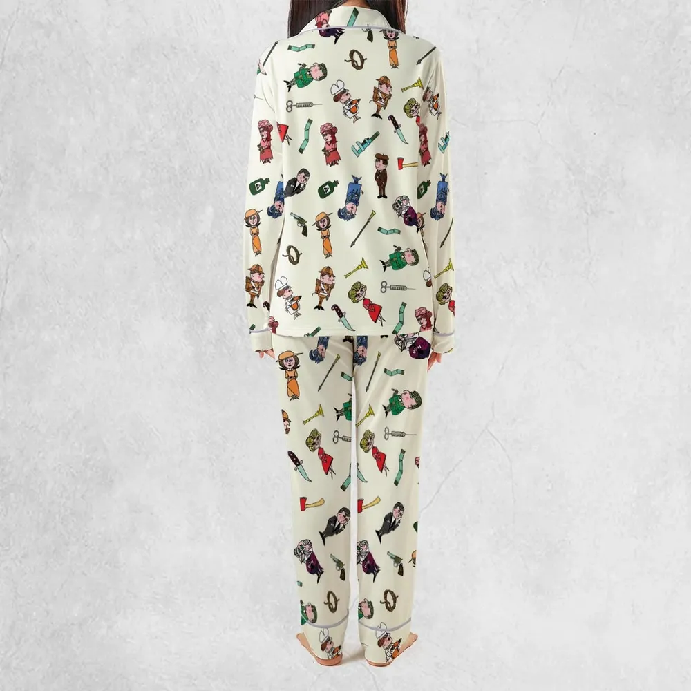 Clue Board Game Characters Pajamas Set - 4