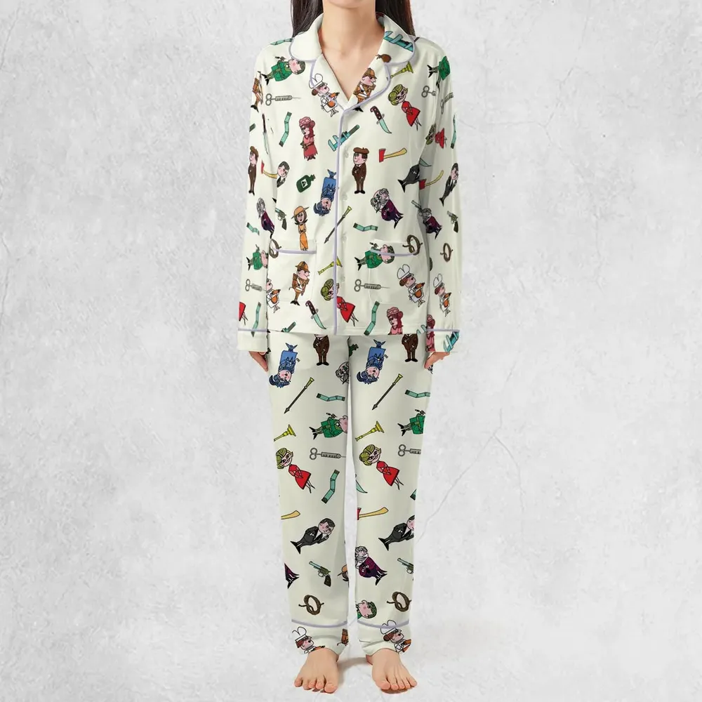 Clue Board Game Characters Pajamas Set - 3