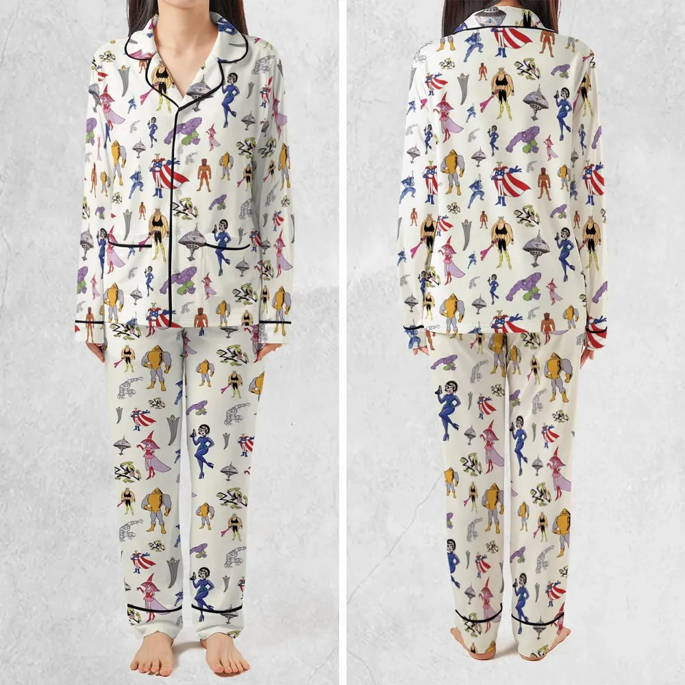 The Justice Friends Characters Pajamas Set - 2