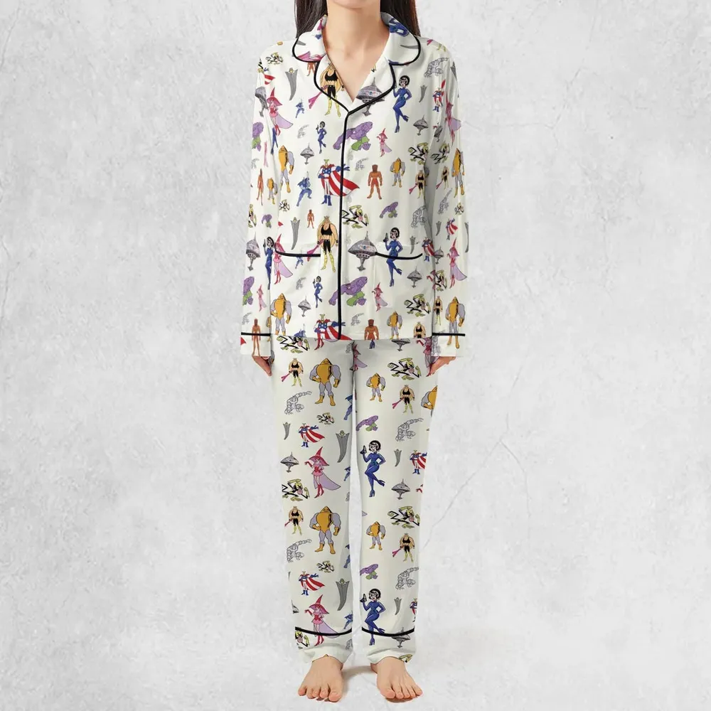 The Justice Friends Characters Pajamas Set - 3