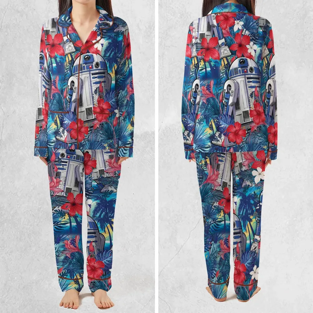 Summer Vacation R2 D2 Tropical Pajamas Set - 2