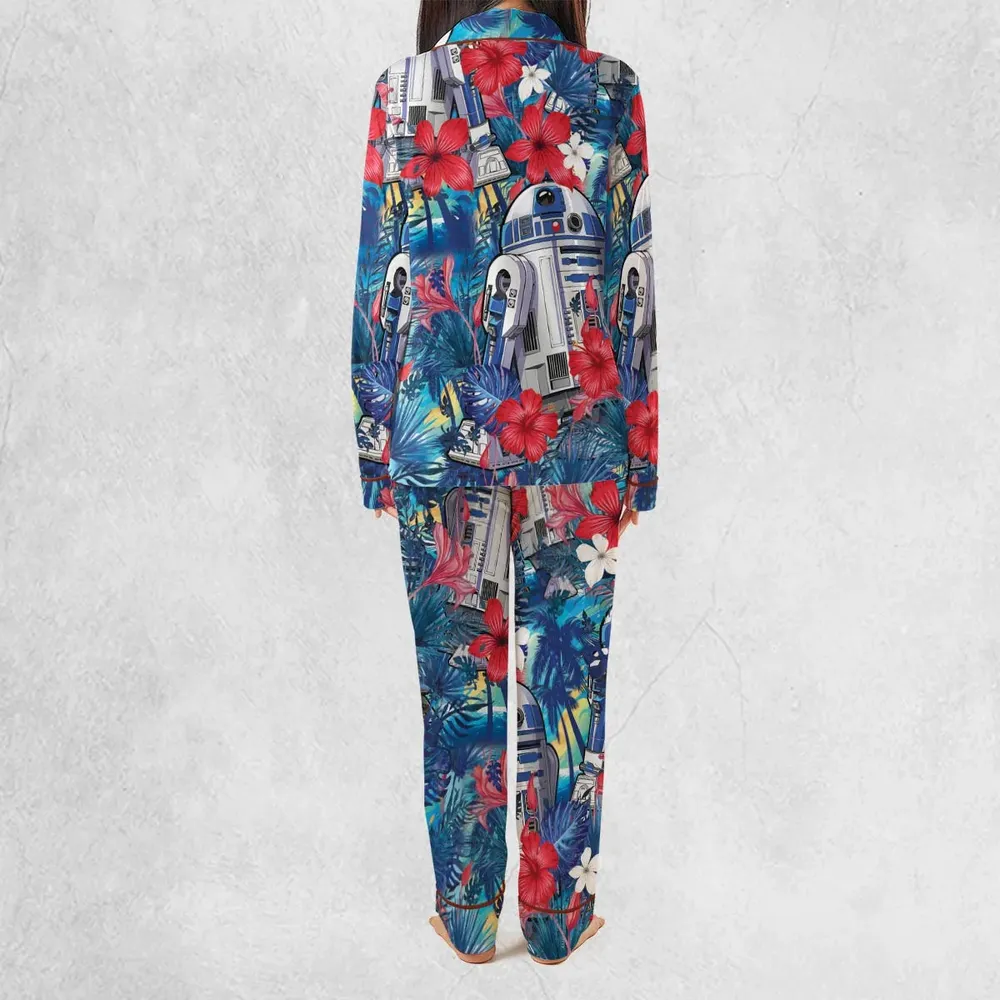 Summer Vacation R2 D2 Tropical Pajamas Set - 4