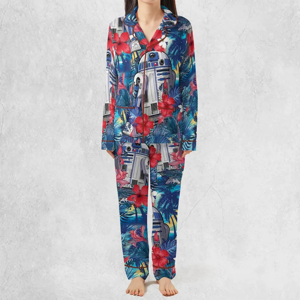 Summer Vacation R2 D2 Tropical Pajamas Set - 3