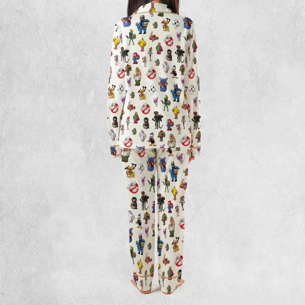 Behind The Face Pajamas Set - 4