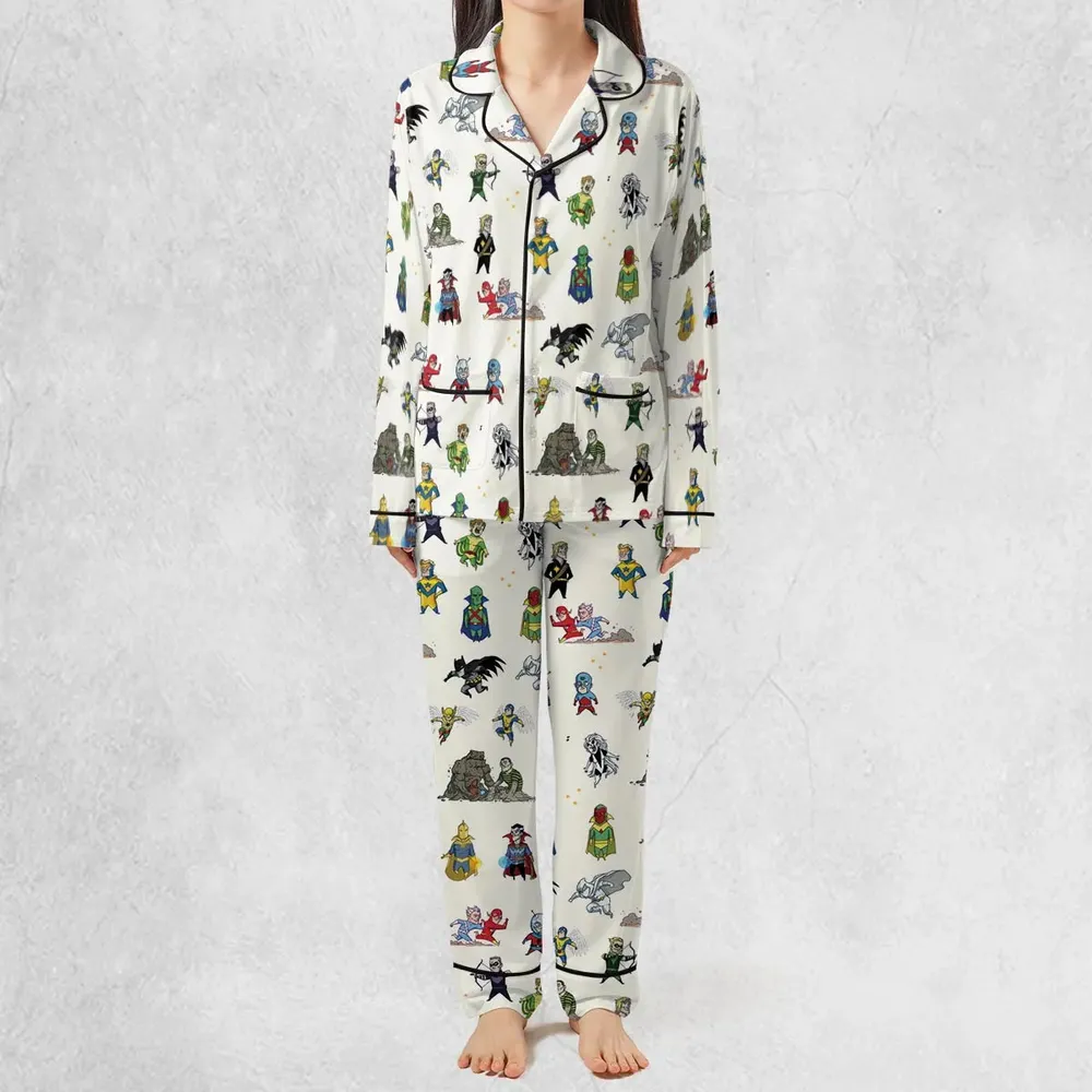 Chillin' and Battle Marvel vs DCU Pajamas Set - 3