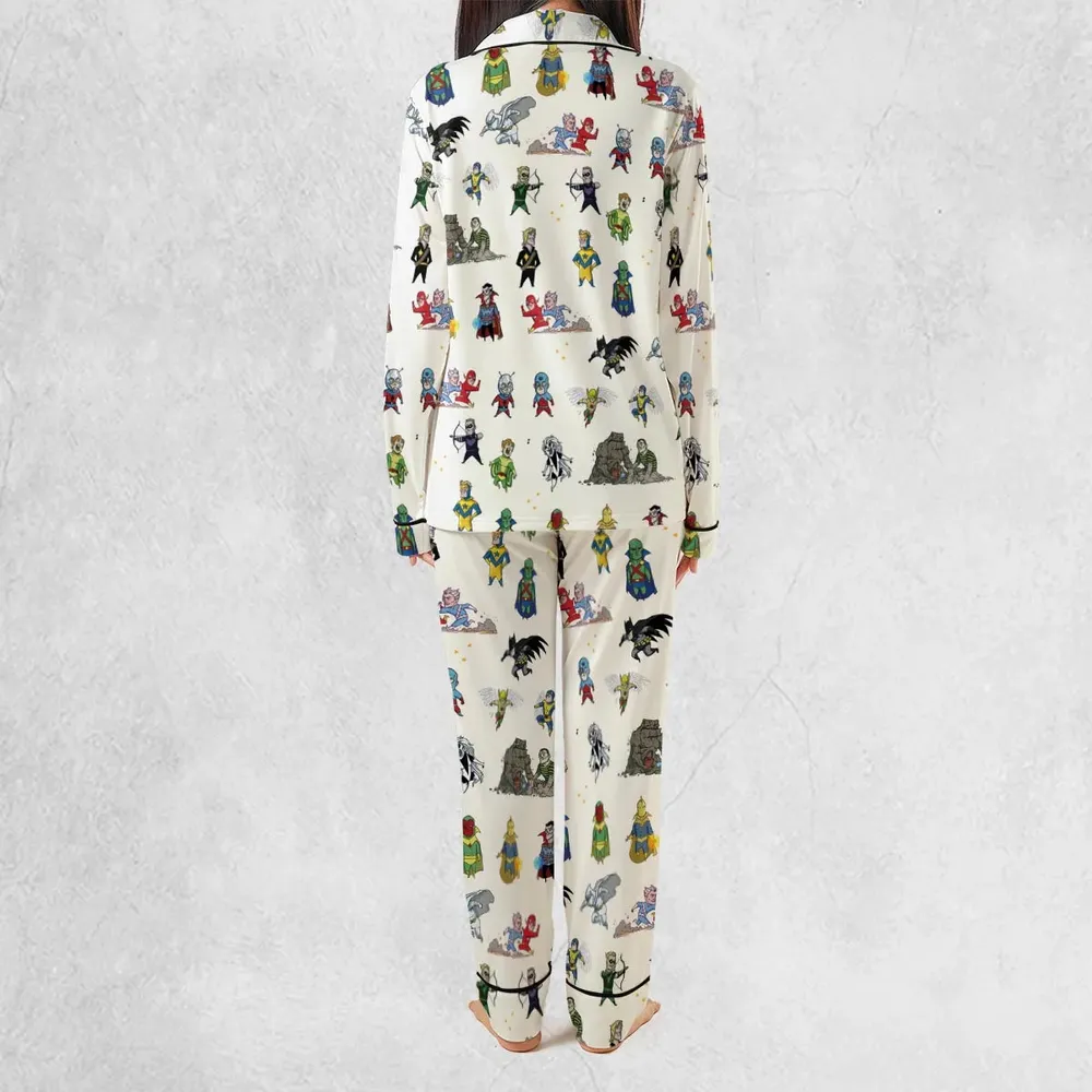 Chillin' and Battle Marvel vs DCU Pajamas Set - 4