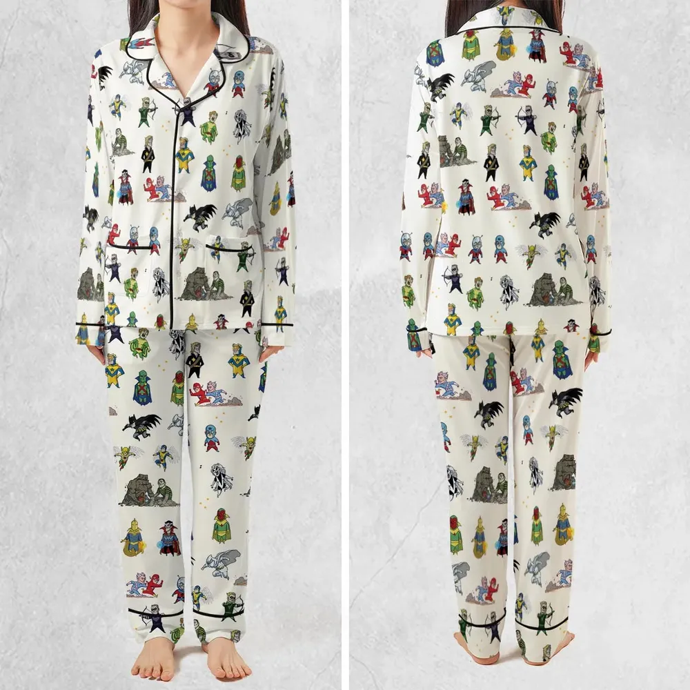 Chillin' and Battle Marvel vs DCU Pajamas Set - 2