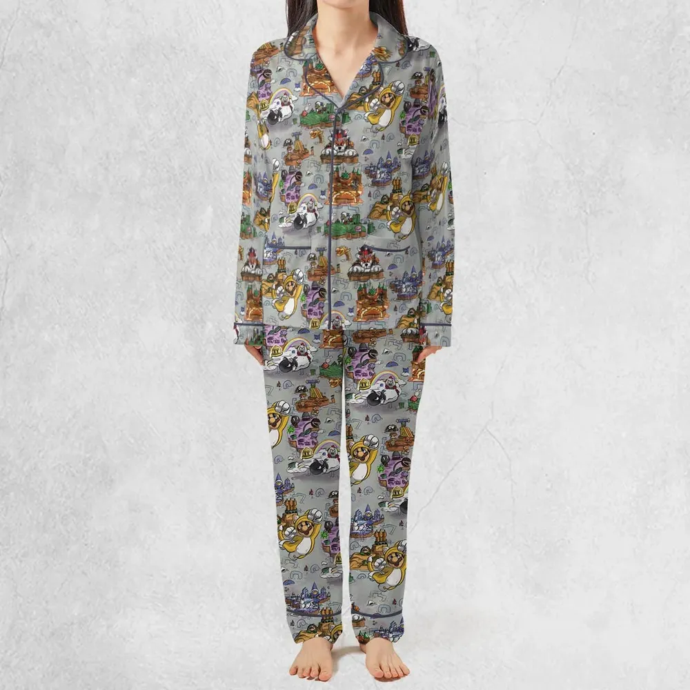 Mushroom World Super Mario Worlds Pajamas Set - 3