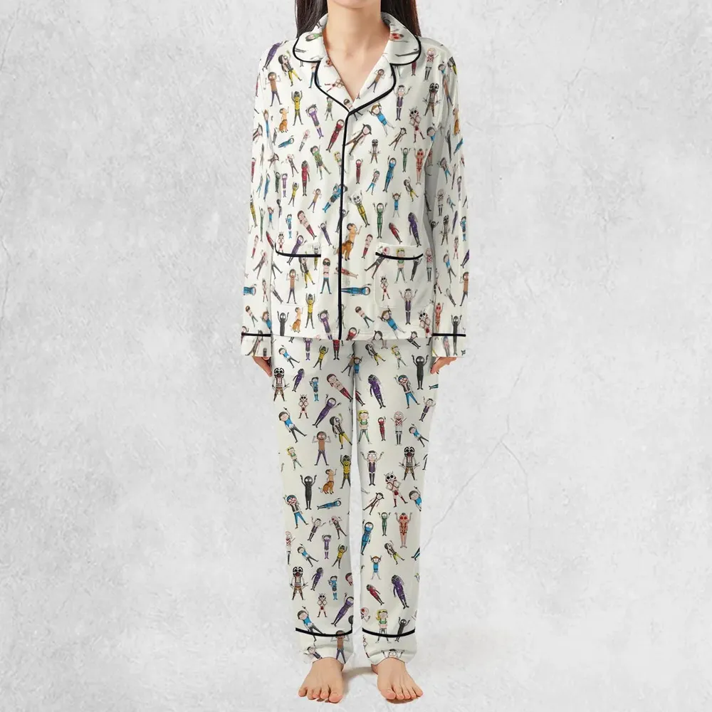 Morty Kombat Morty and Mortal Kombat Mashup Pajamas Set - 3