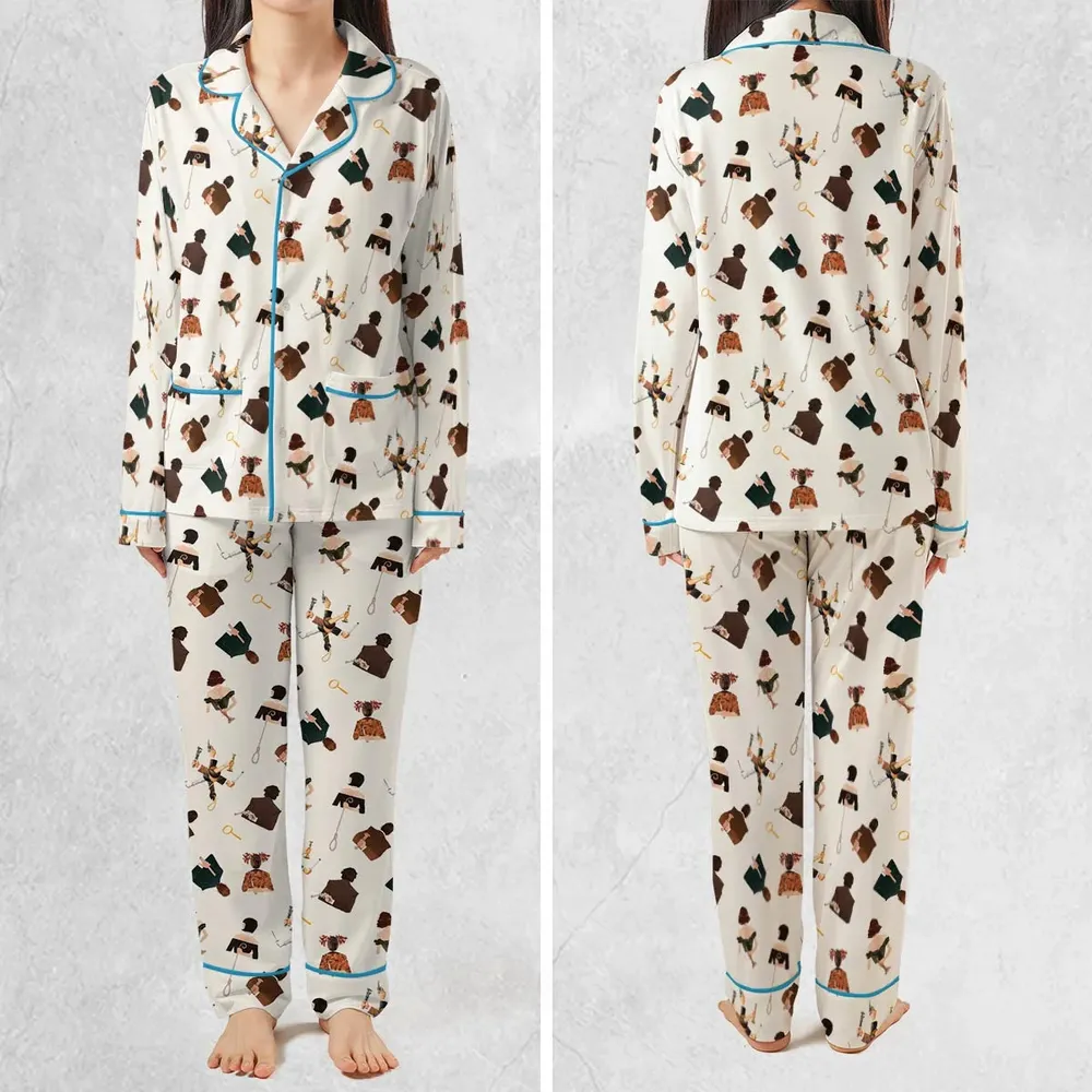 Clue The Movie Characters Pattern Pajamas Set - 2
