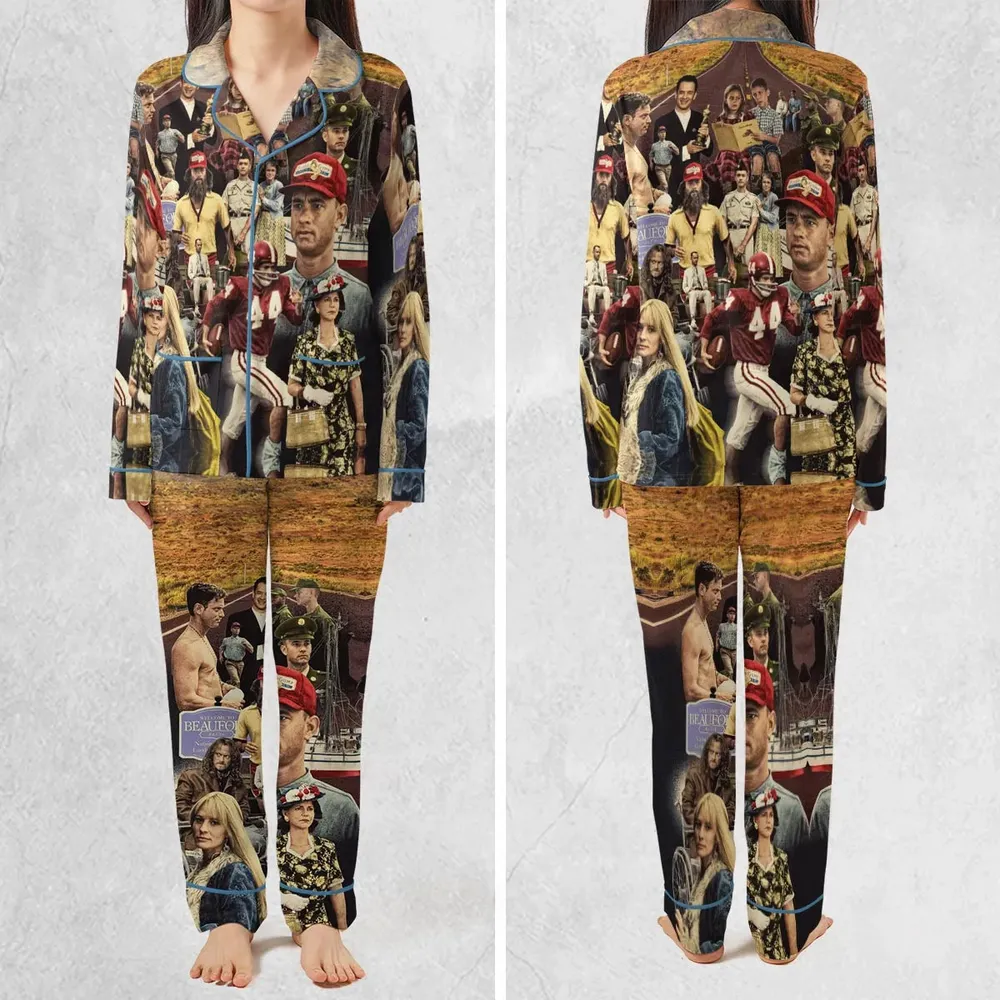 Forrest Gump's Journey Collage Pajamas Set - 2
