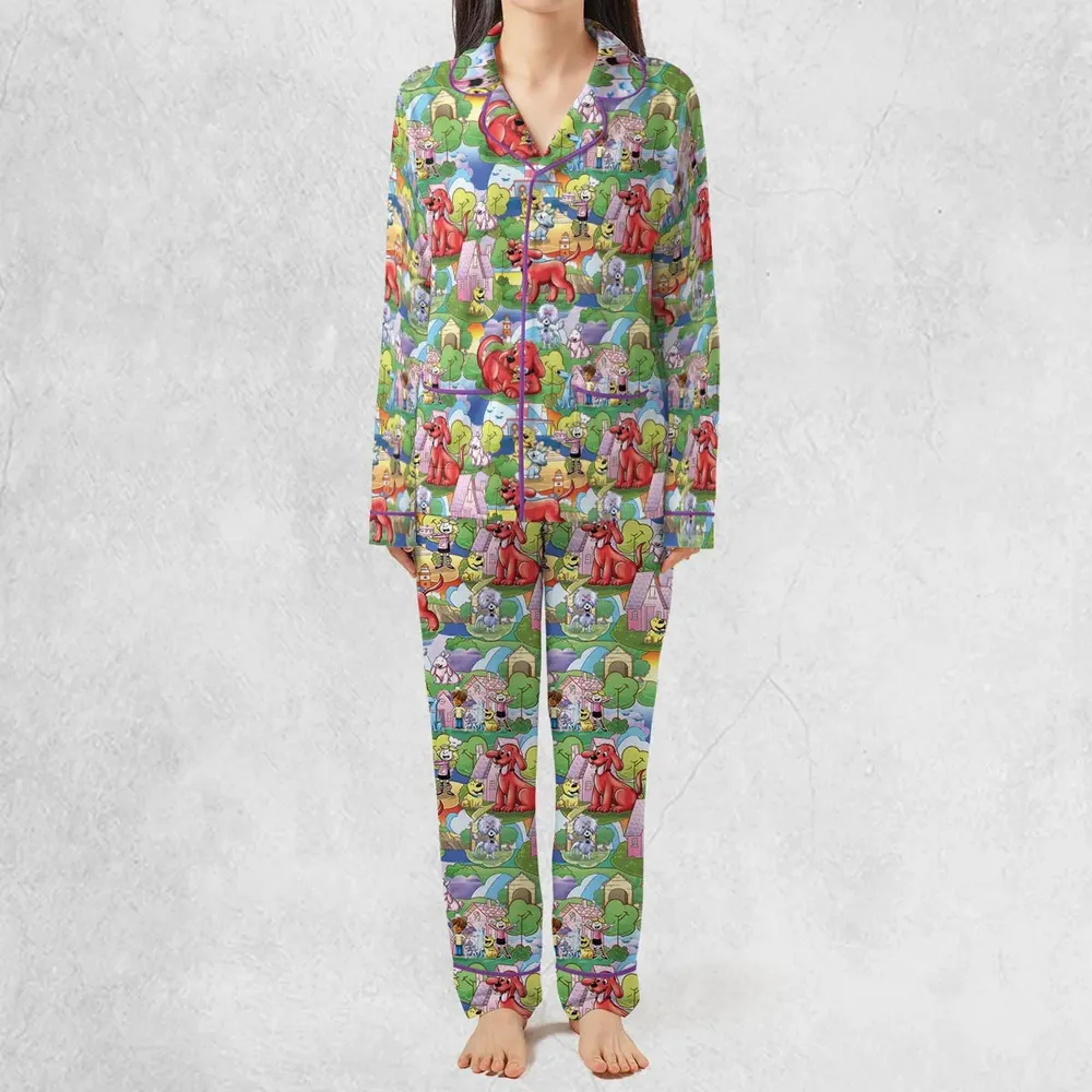 Clifford The Big Red Dog Seamless Pajamas Set - 3