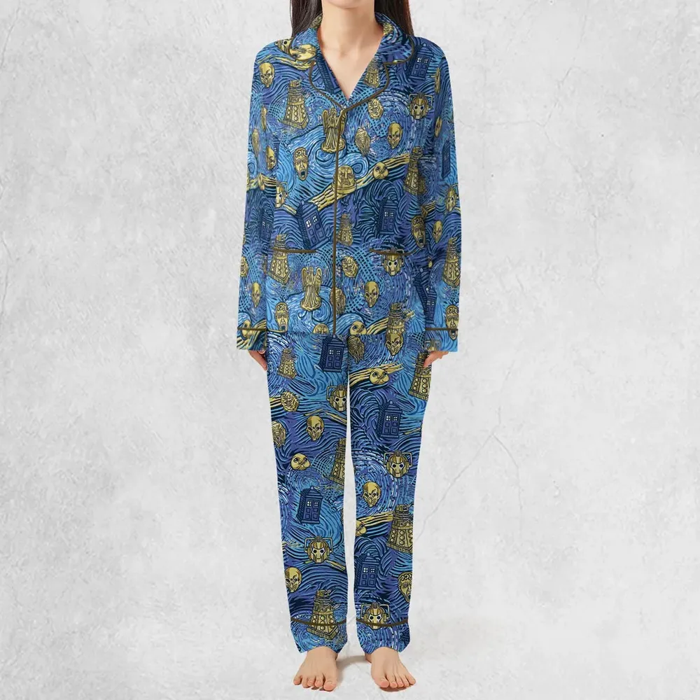 Starry Night Tardis Doctor Who Pajamas Set - 3