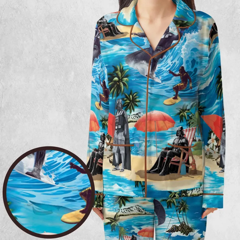 Darth Vader Surfing Pajamas Set - 1