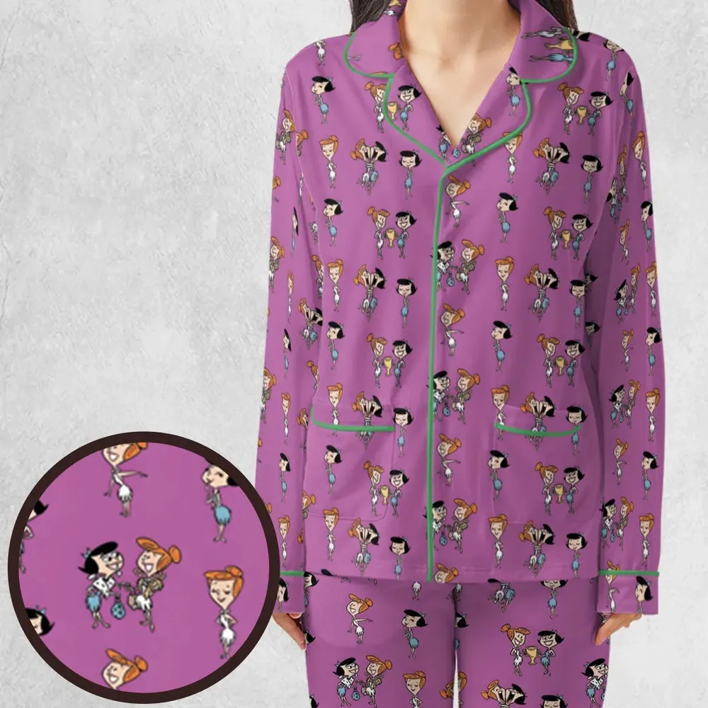 Wilma and Betty The Flintstones Pajamas Set - 1
