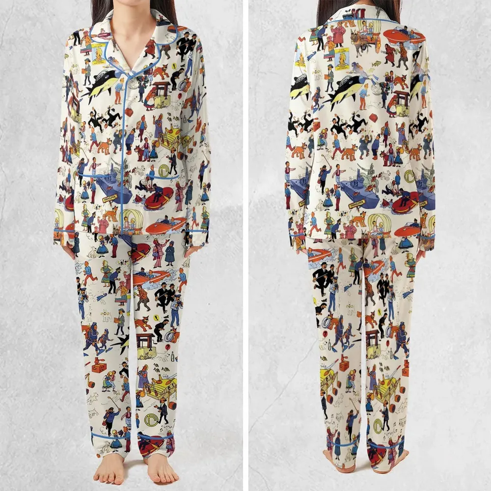 Tintin Adventure Kuifje Pajamas Set - 2