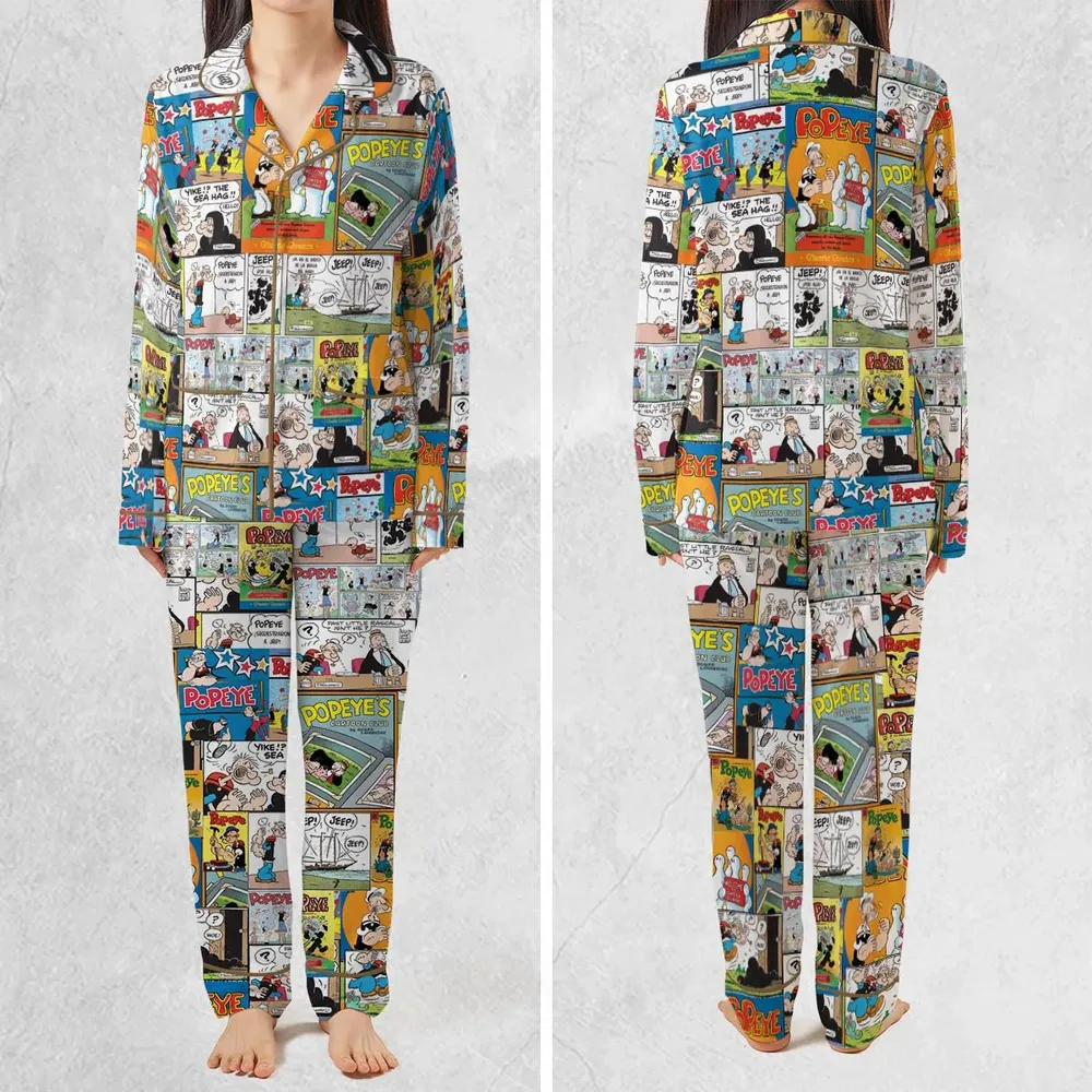 Olive Oyl Popeye Comic Pajamas Set - 2