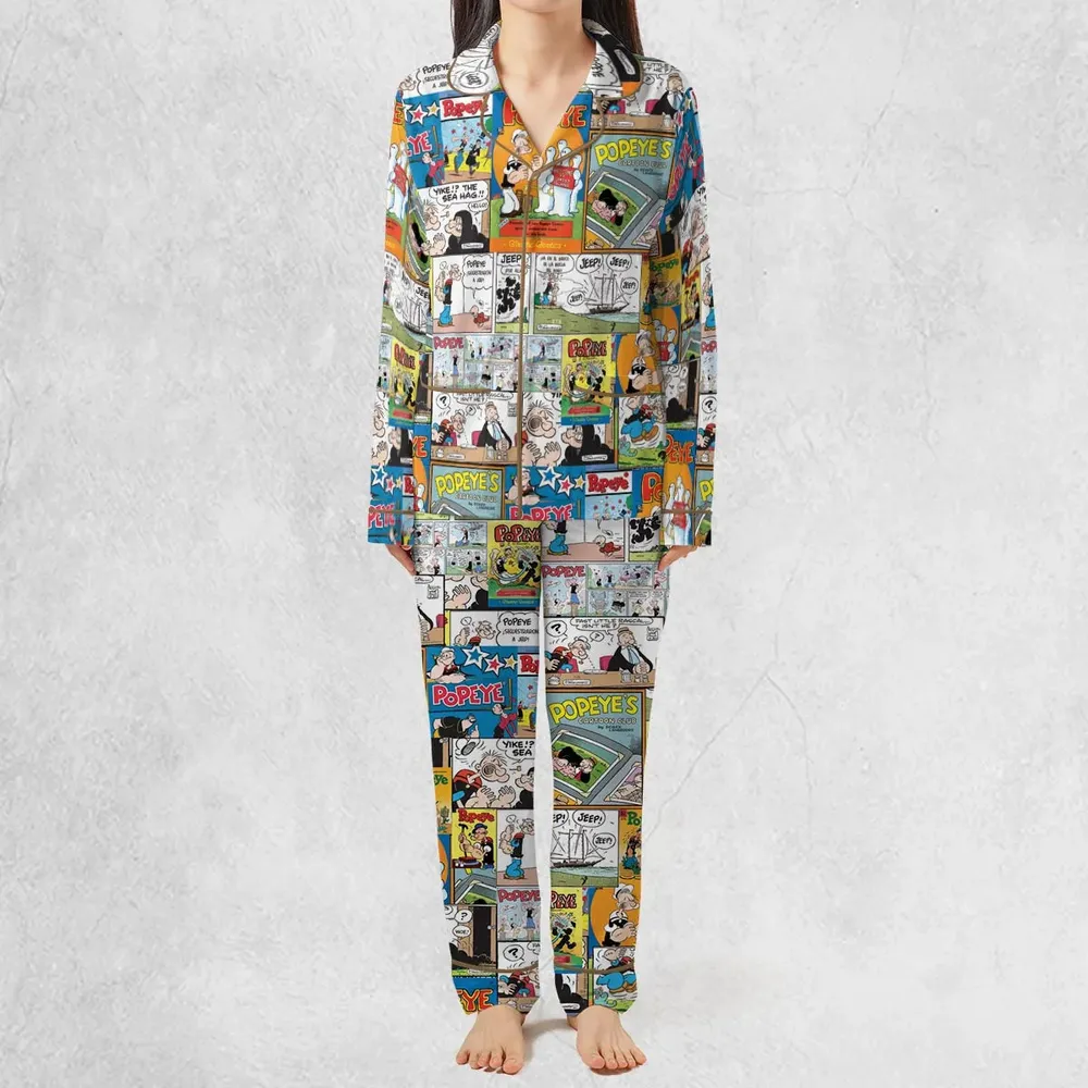 Olive Oyl Popeye Comic Pajamas Set - 3