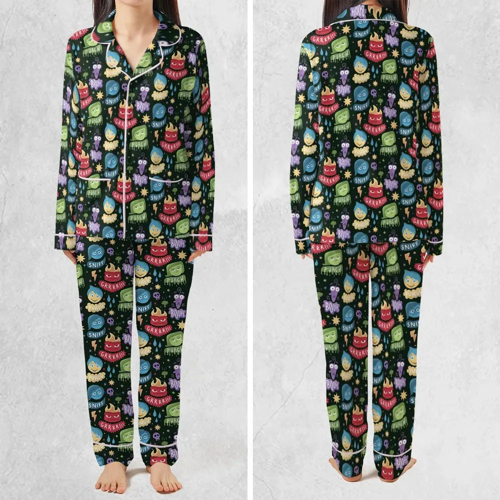 Colourful Mind Inside Out Pajamas Set - 2