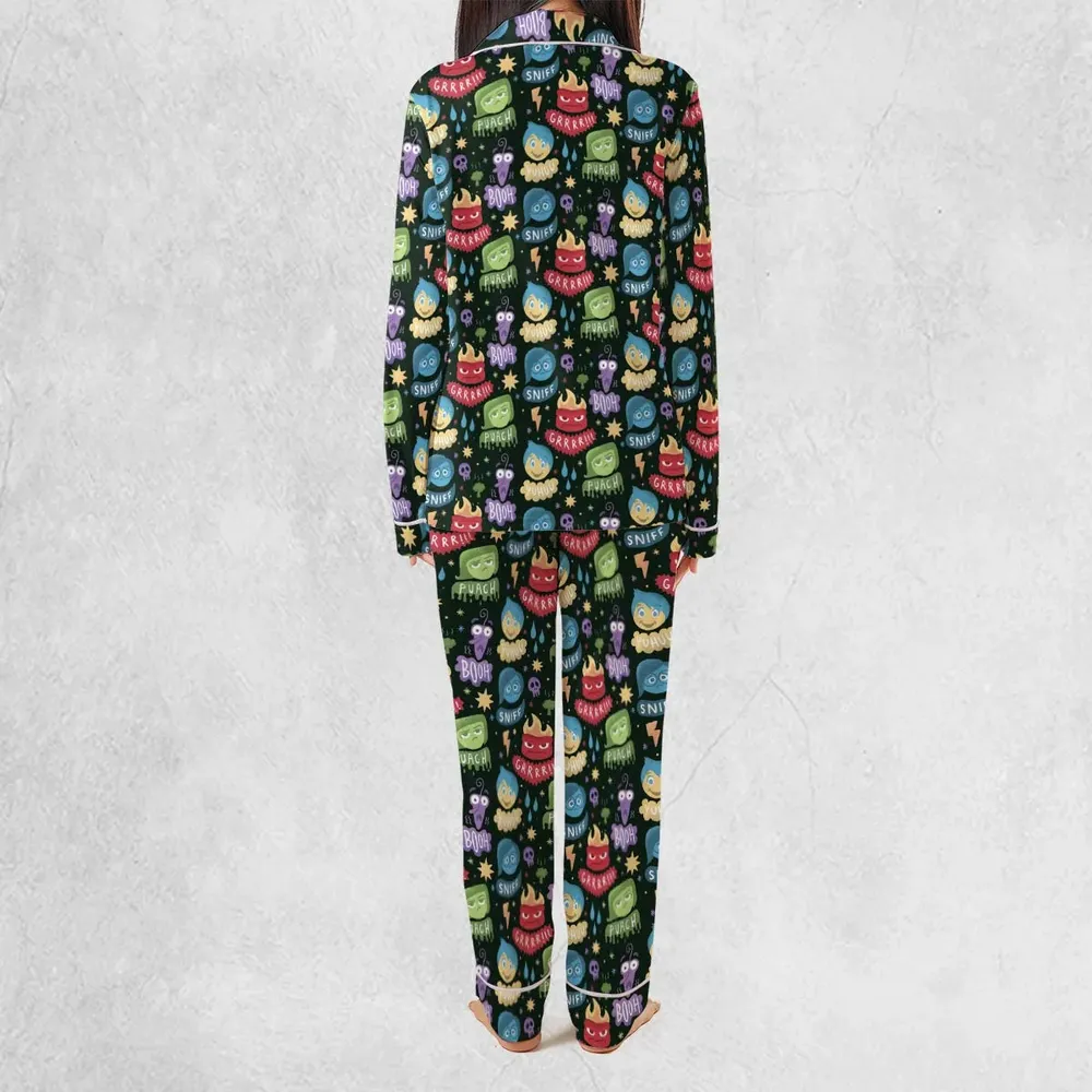 Colourful Mind Inside Out Pajamas Set - 4