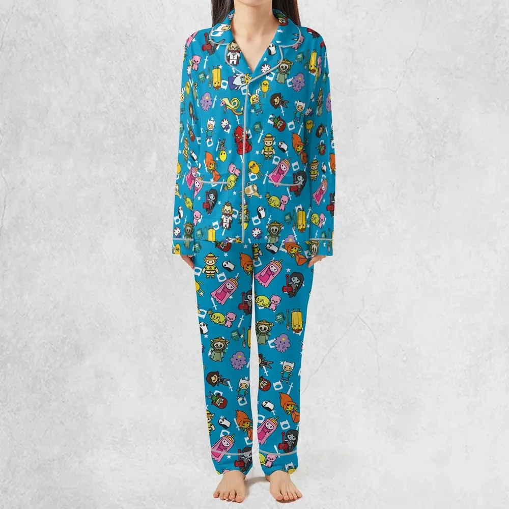 Adventure Time Characters Doodle Pajamas Set - 3