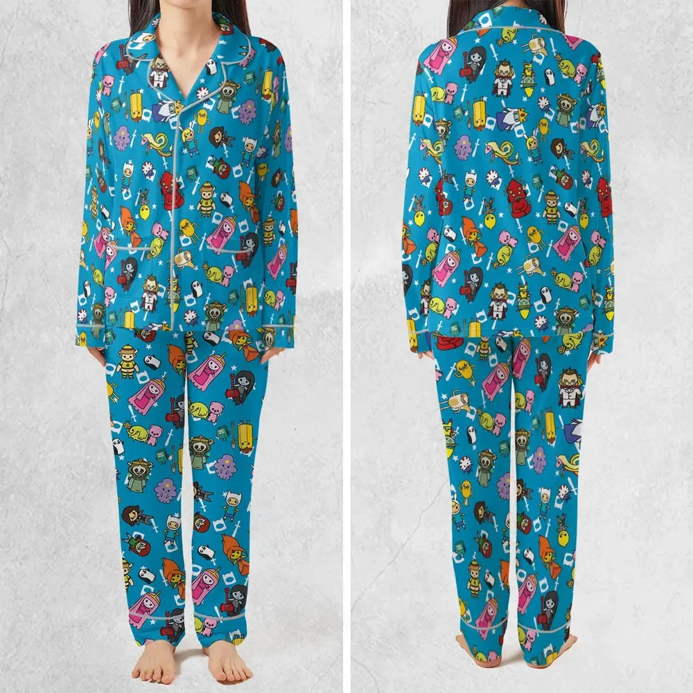Adventure Time Characters Doodle Pajamas Set - 2