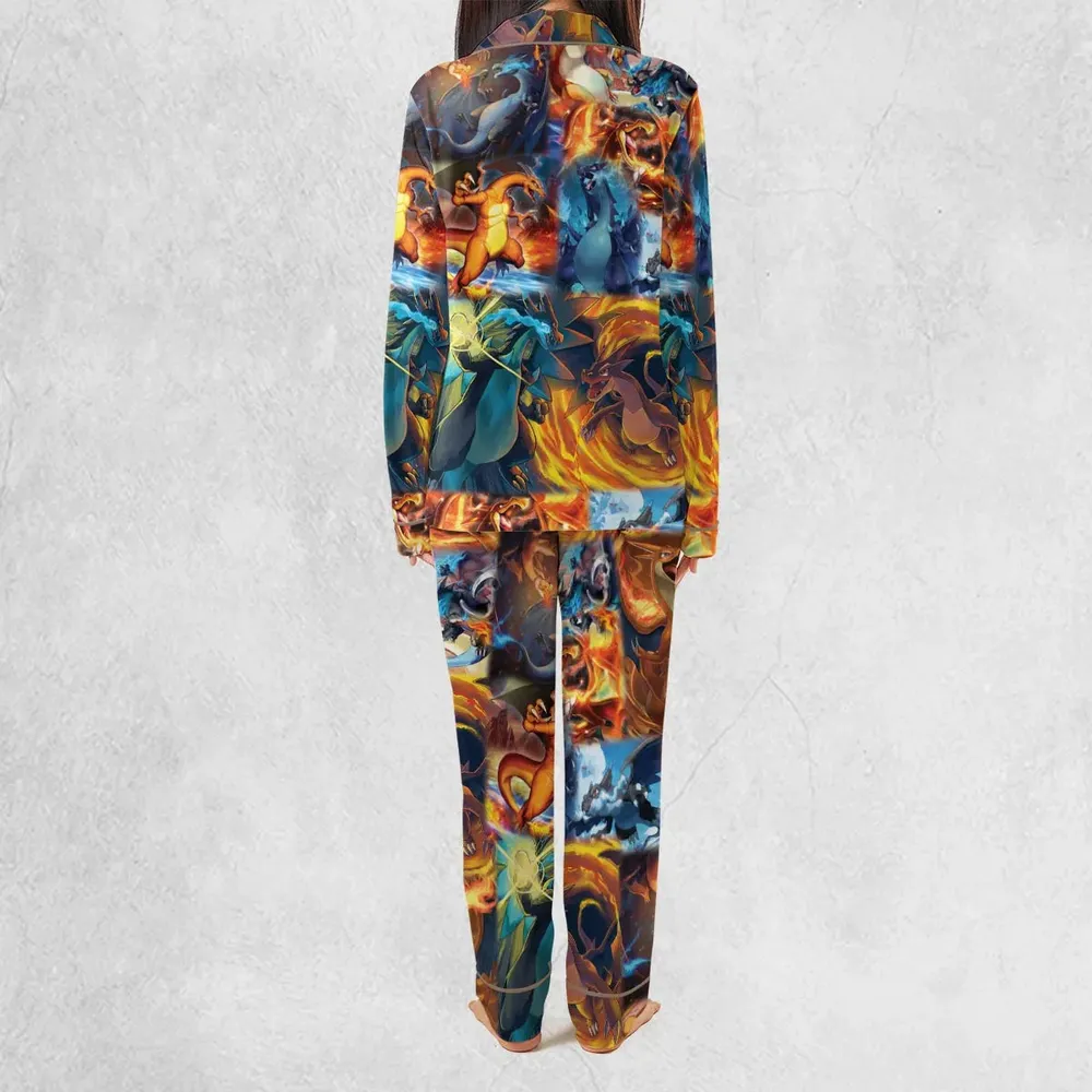 Charizard Ice Fire Dragon Combat Pajamas Set - 4