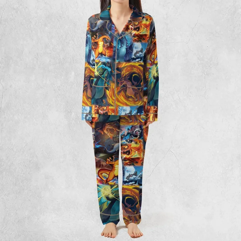 Charizard Ice Fire Dragon Combat Pajamas Set - 3