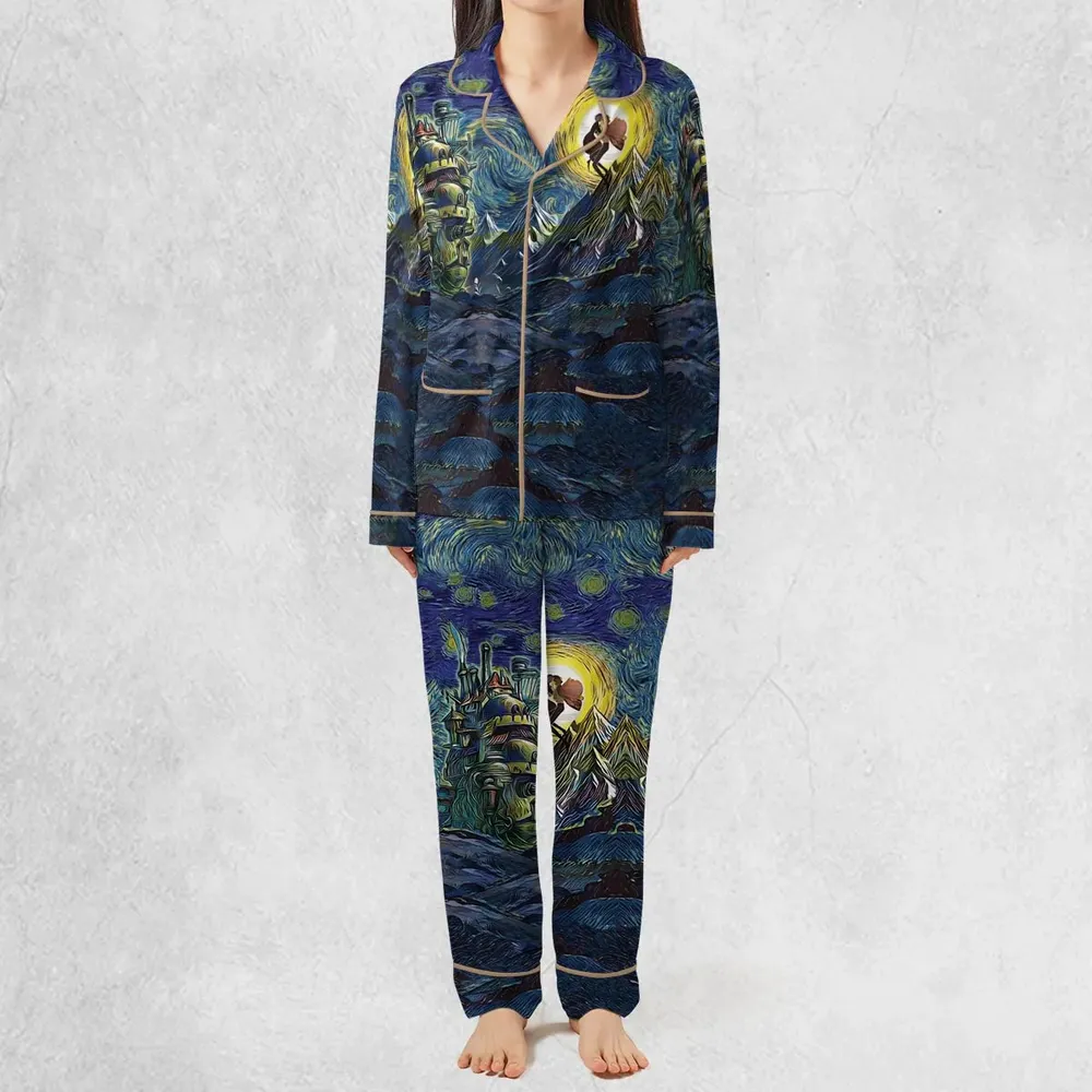 Howl’s Moving Castle Starry Night Pajamas Set - 3