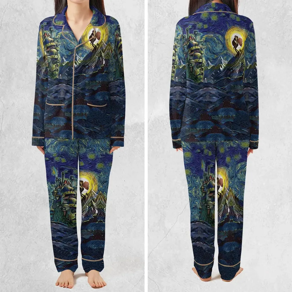 Howl’s Moving Castle Starry Night Pajamas Set - 2