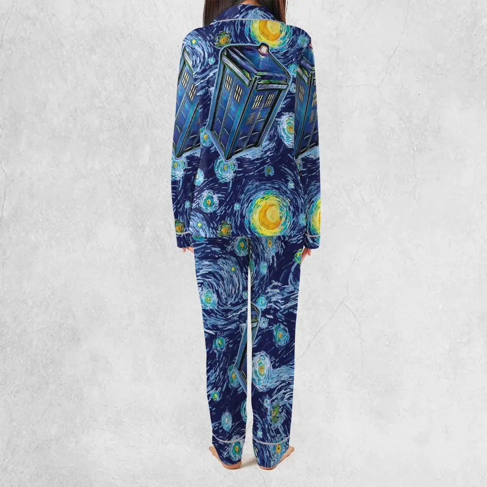 Tardis Starry Night Doctor Who Pajamas Set - 4