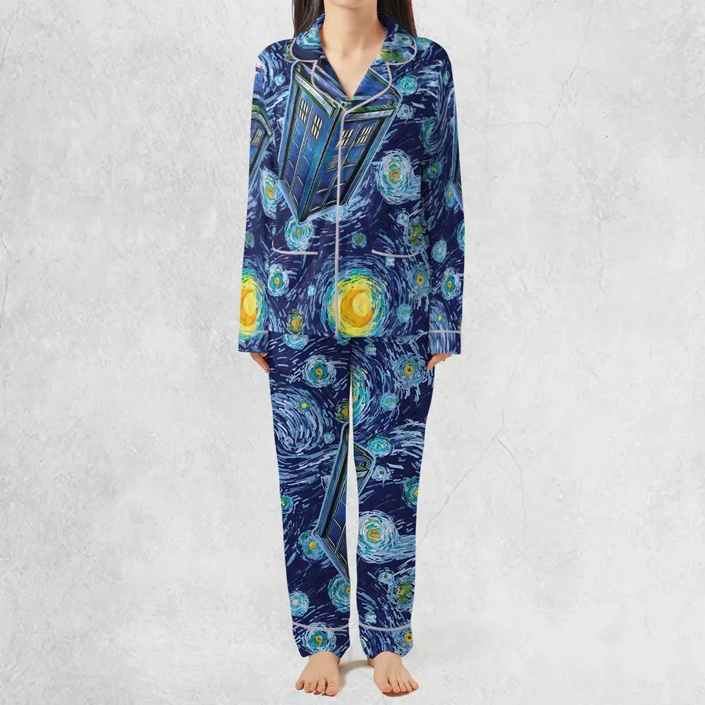 Tardis Starry Night Doctor Who Pajamas Set - 3