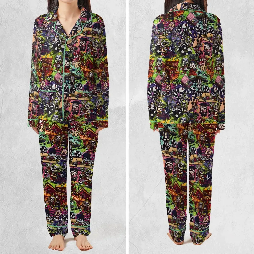 Spooky Chic Beetlejuice Pajamas Set - 2