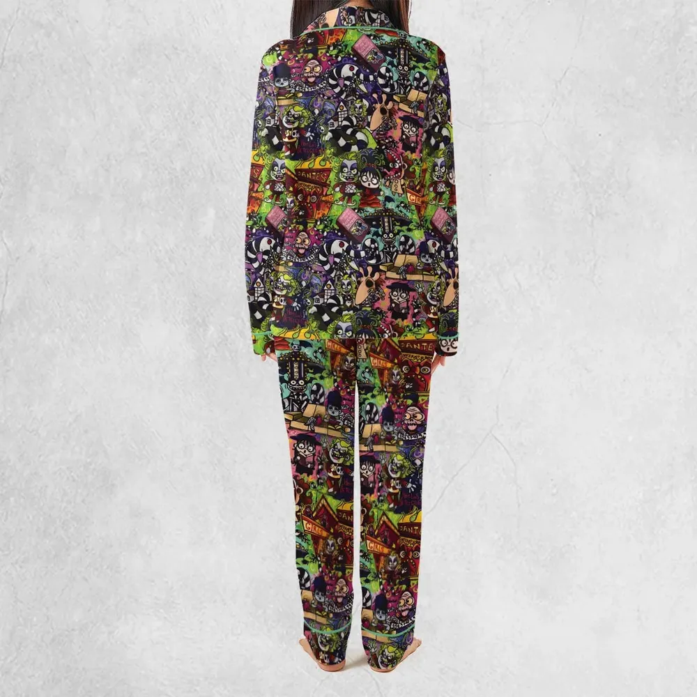 Spooky Chic Beetlejuice Pajamas Set - 4