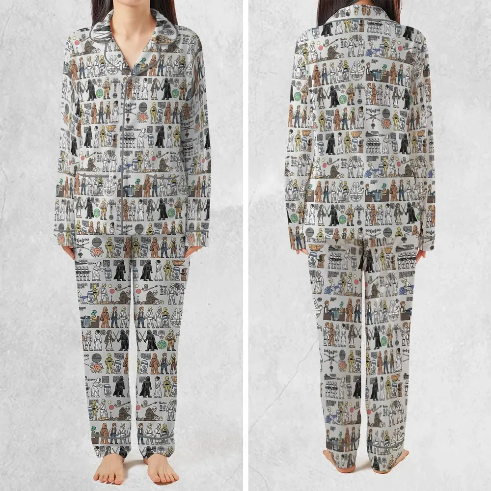Egyptian Galaxy Wars Pajamas Set - 2