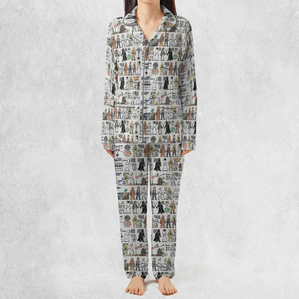 Egyptian Galaxy Wars Pajamas Set - 3
