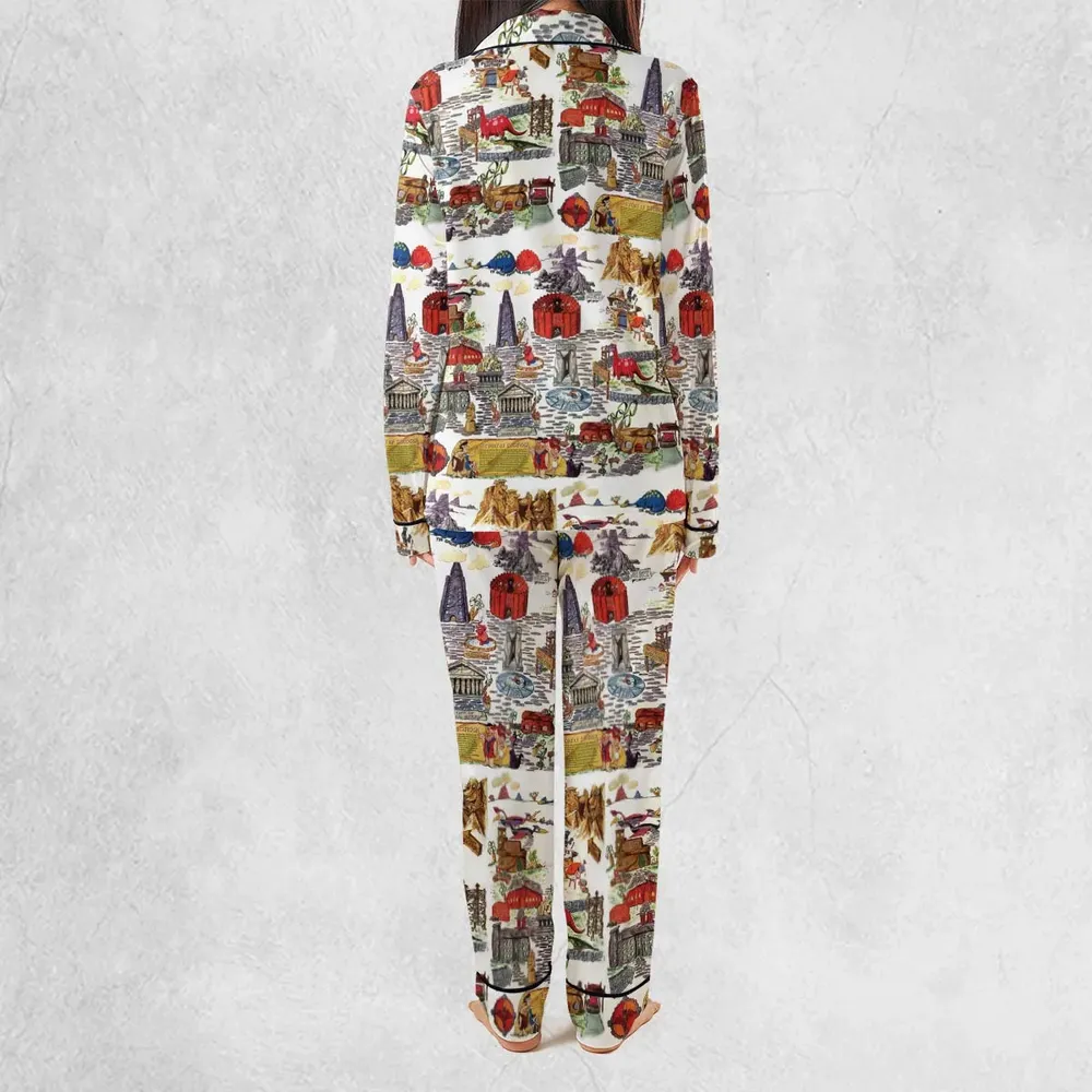 History Of Bedrock Flintstones Pajamas Set - 4