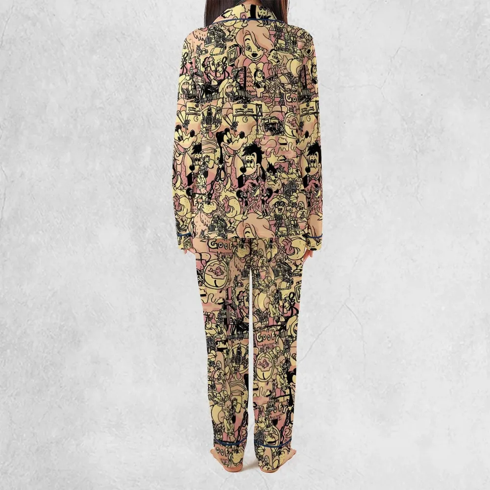 Goofy Movie Collage Pajamas Set - 4