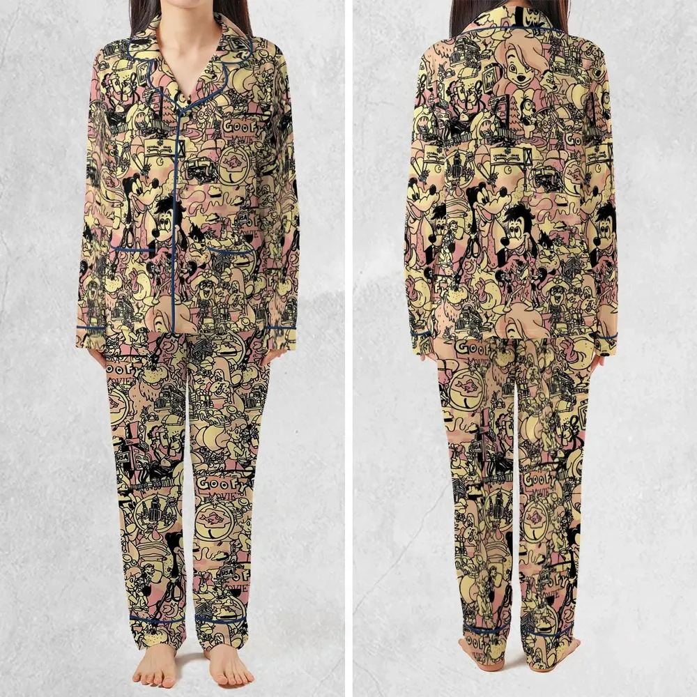 Goofy Movie Collage Pajamas Set - 2