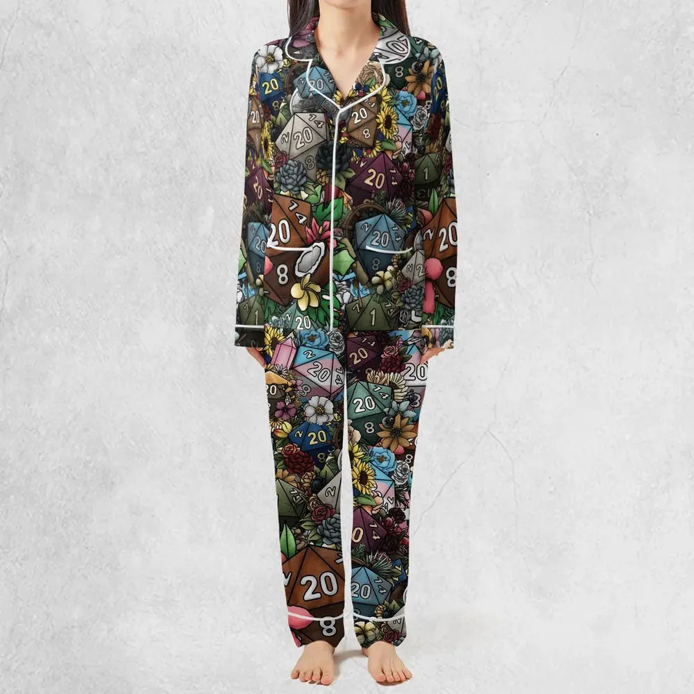 Flower Dice DnD Pajamas Set - 3