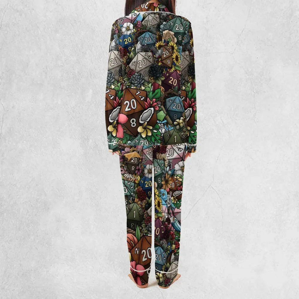 Flower Dice DnD Pajamas Set - 4