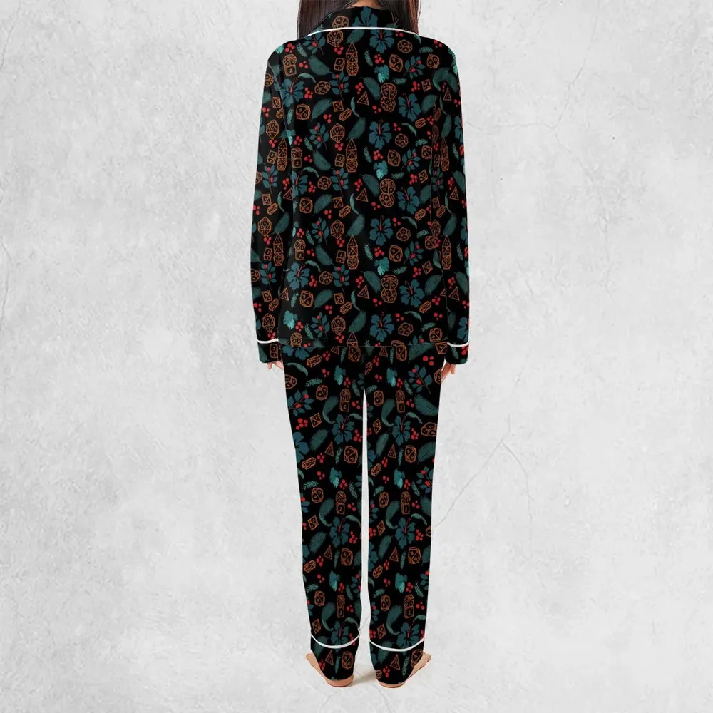 Floral Dice DnD Pajamas Set - 4