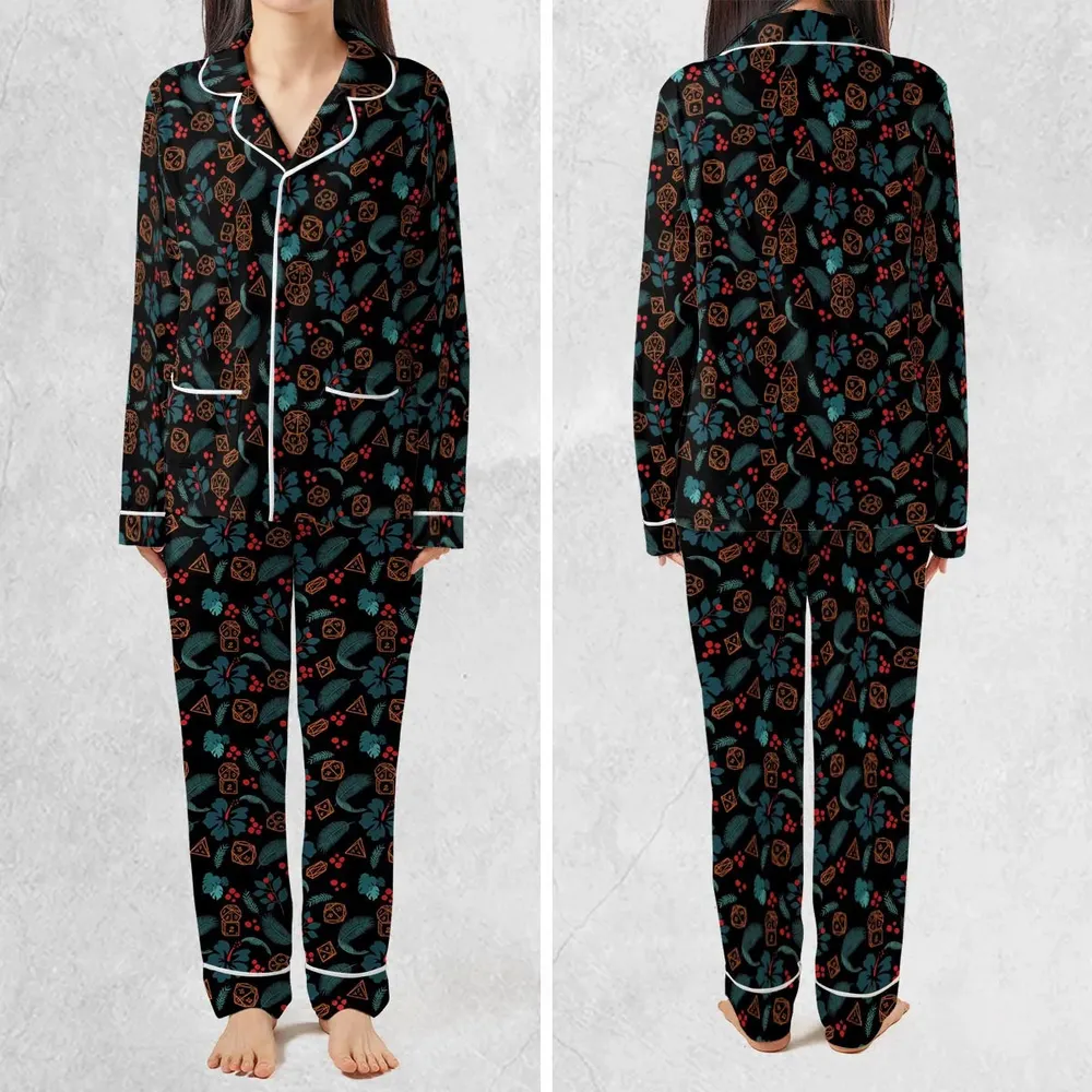 Floral Dice DnD Pajamas Set - 2