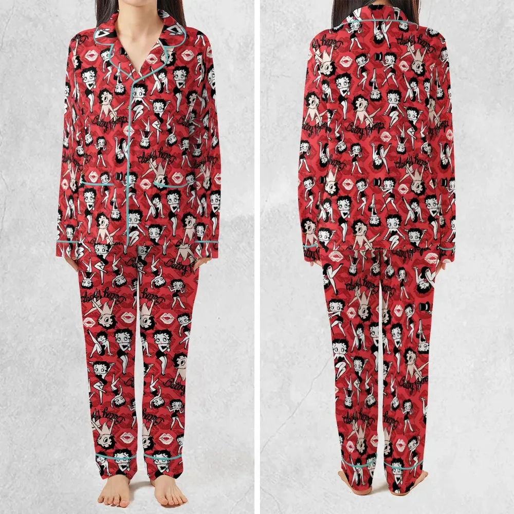 Betty Boop Singer Cartoon Sexy Pajamas Set - 2