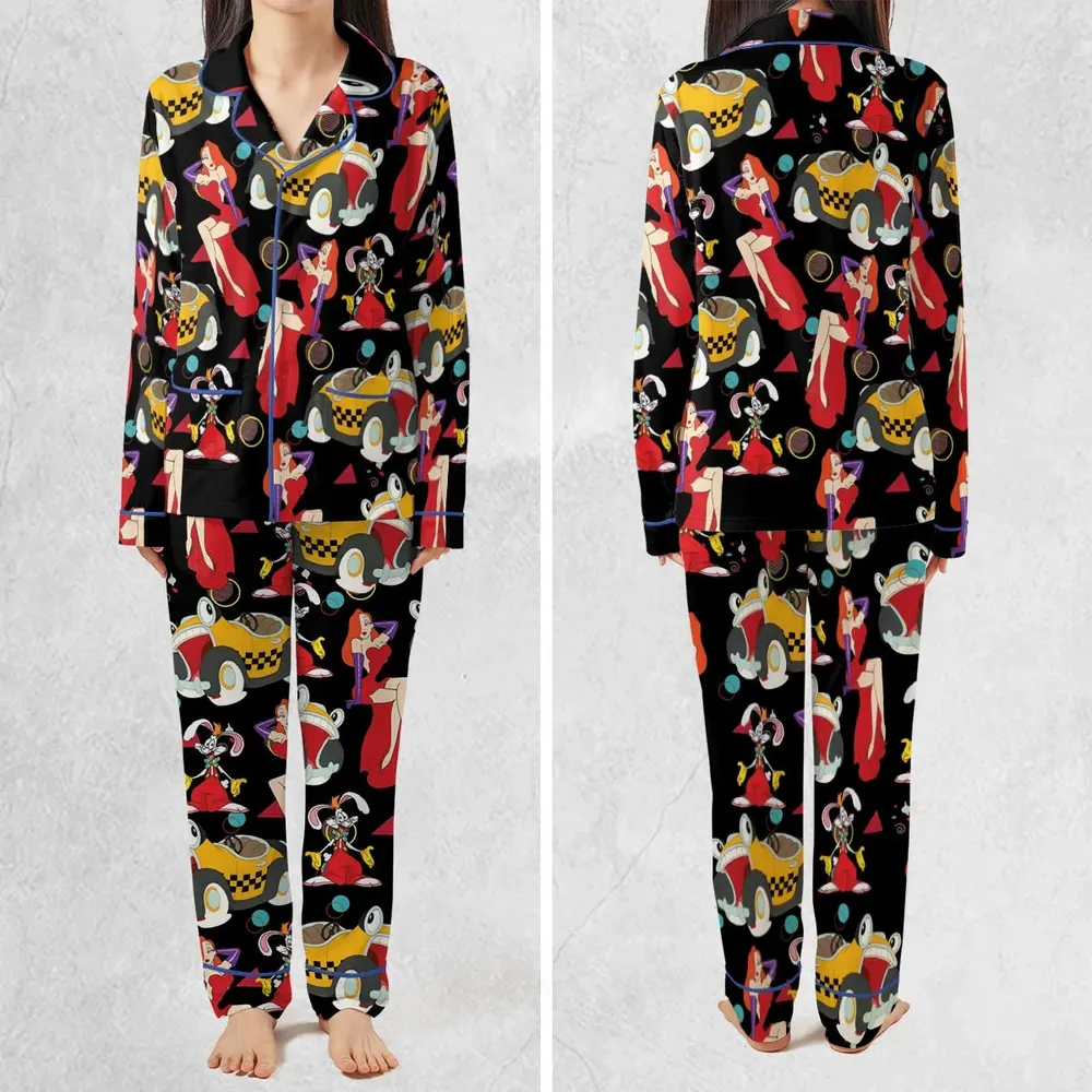 Retro 90s Jessica Rabbit Roger Rabbit Pajamas Set - 2